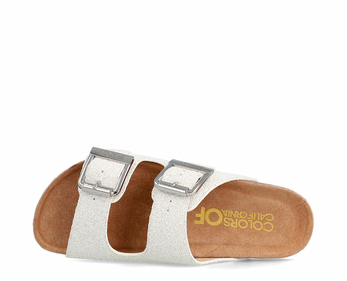 Colors of California Sandal Glittered BR/GLITTER - HC_BIO35N_WHI-1097