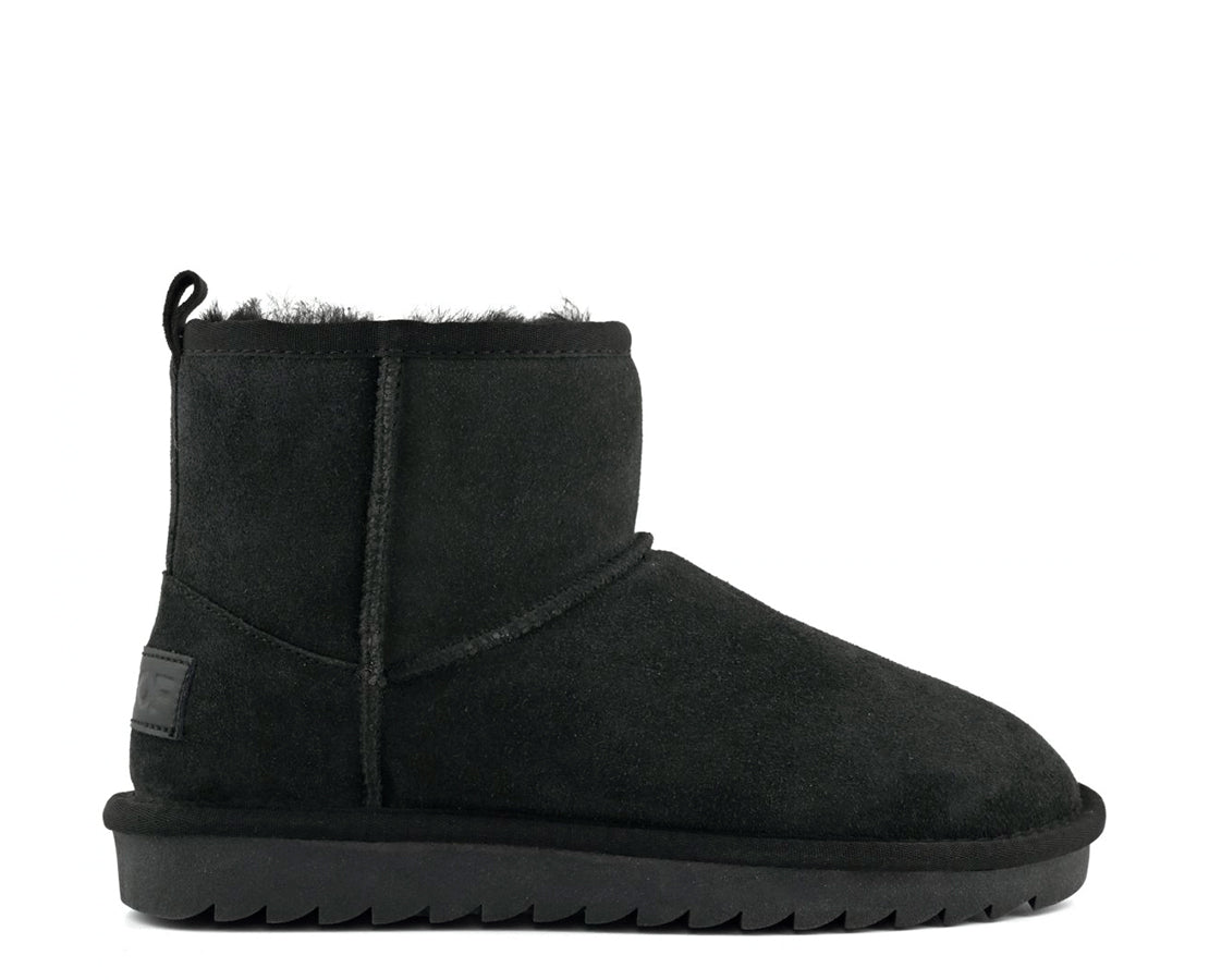 Colors of California Suede Sheepskin Boot Black PR - HC_SHEAR01_BLA-240