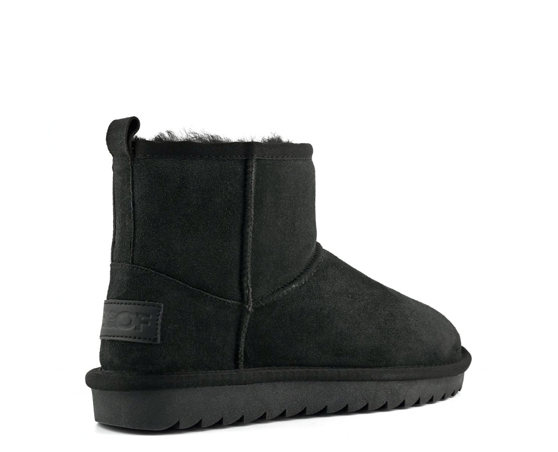 Colors of California Suede Sheepskin Boot Black PR - HC_SHEAR01_BLA-240