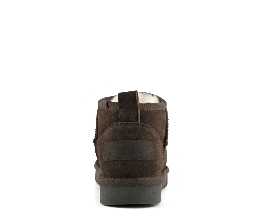 Colors of California Suede Short Sheepskin Boot Mocha CAST - HC_SHEAR02_MOKA-137