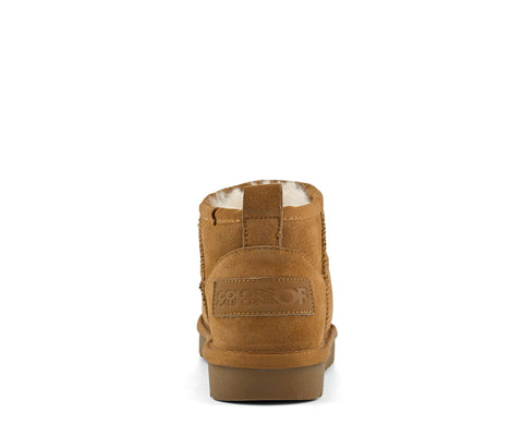 Colors of California Suede Short Sheepskin Boot Tan CAMEL - HC_SHEAR02_TAN-134