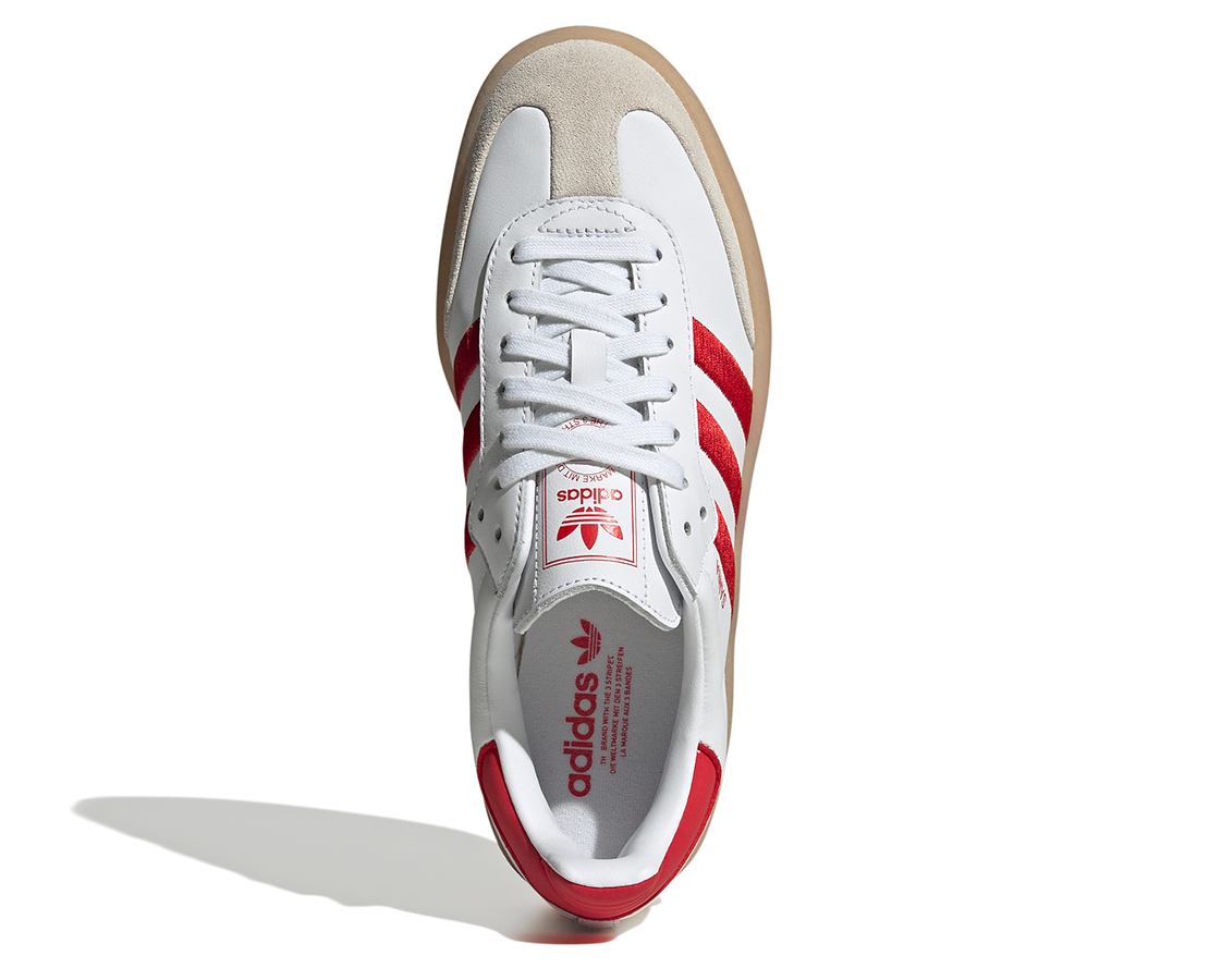 Adidas Sambae Cloud White / Better Scarlet / Gum BR/VM - ID0438-128