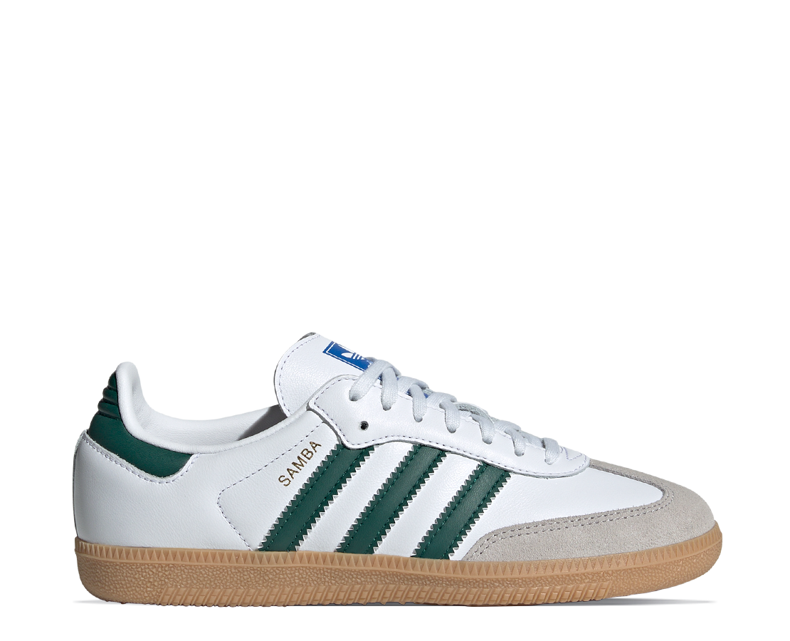 Adidas Samba OG Cloud White Collegiate Green Gum BR/VD - IE1331-124