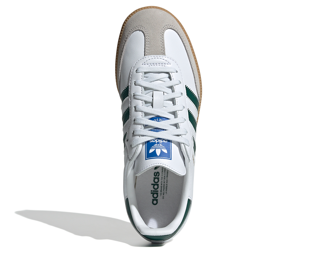 Adidas Samba OG Cloud White Collegiate Green Gum BR/VD - IE1331-124