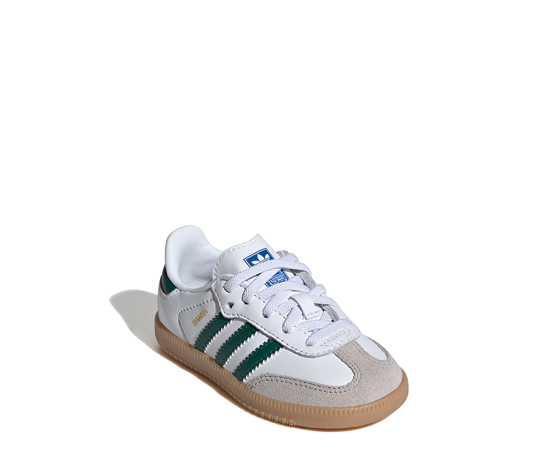 Adidas Samba OG EL Cloud White / Collegiate Green / Gum BR/VD - IE1337-124