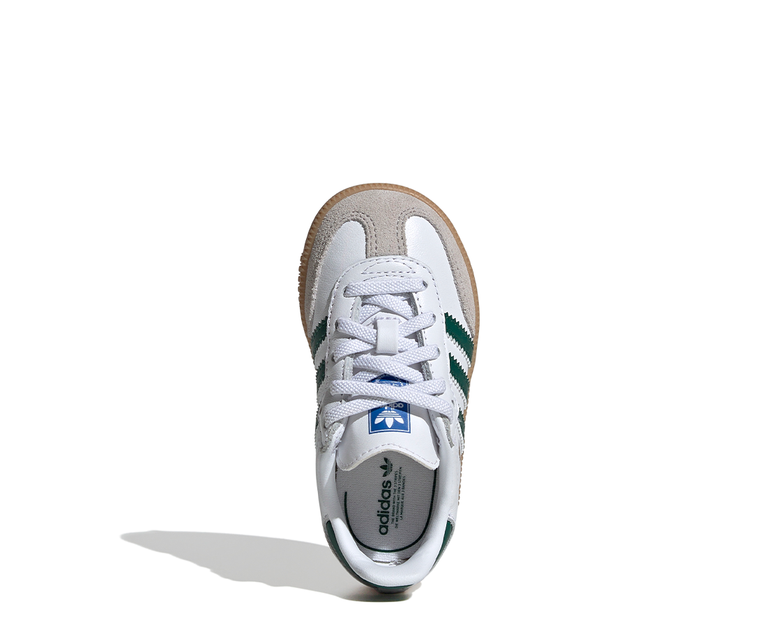 Adidas Samba OG EL Cloud White / Collegiate Green / Gum BR/VD - IE1337-124