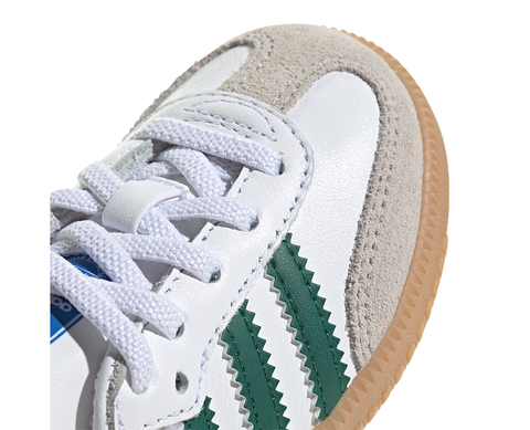 Adidas Samba OG EL Cloud White / Collegiate Green / Gum BR/VD - IE1337-124