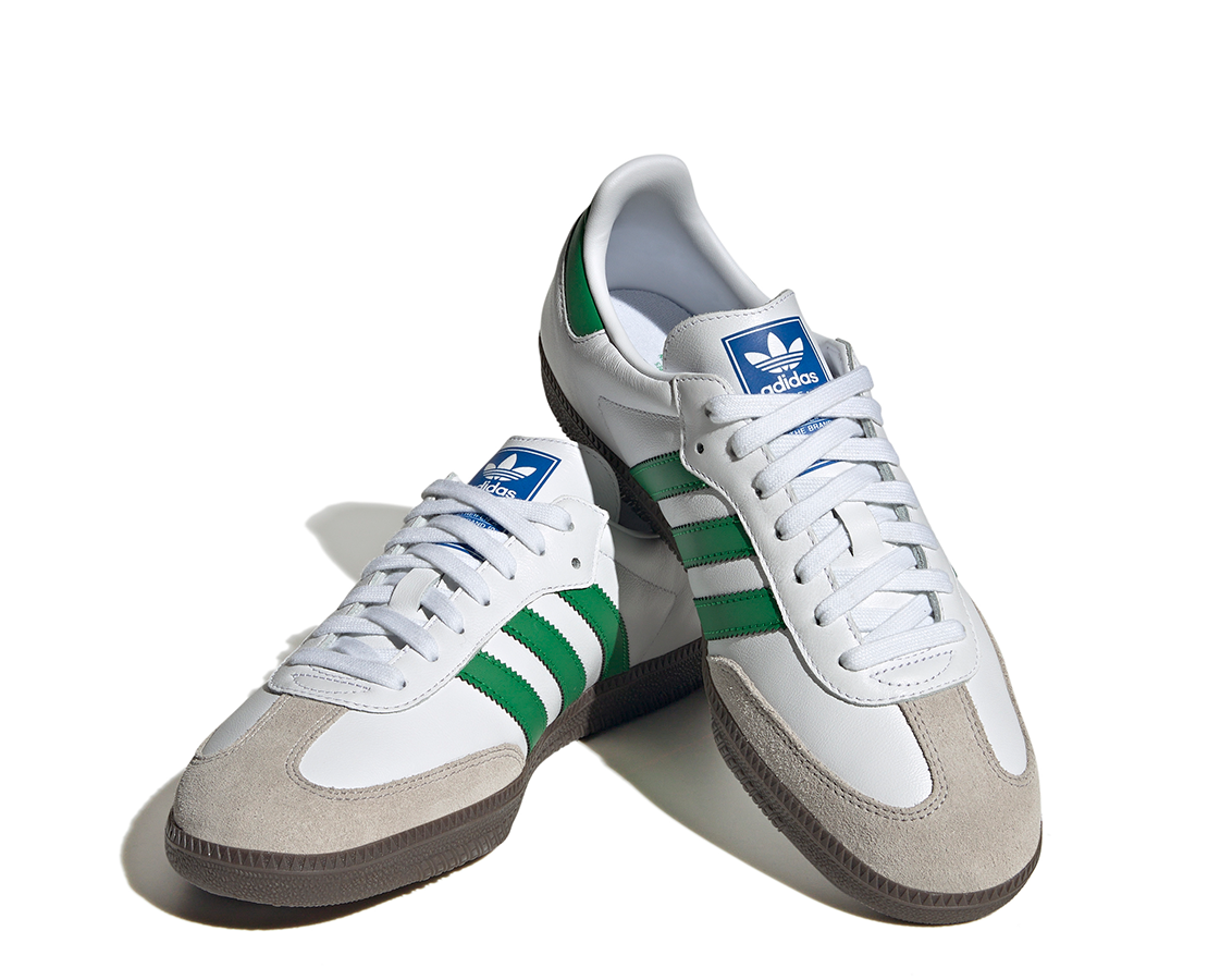 Adidas Samba OG Cloud White Green BR/VD - IG1024-124