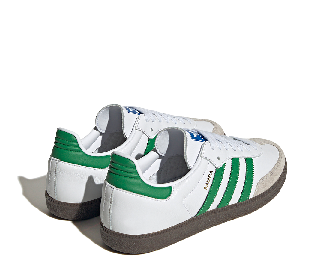 Adidas Samba OG Cloud White Green BR/VD - IG1024-124