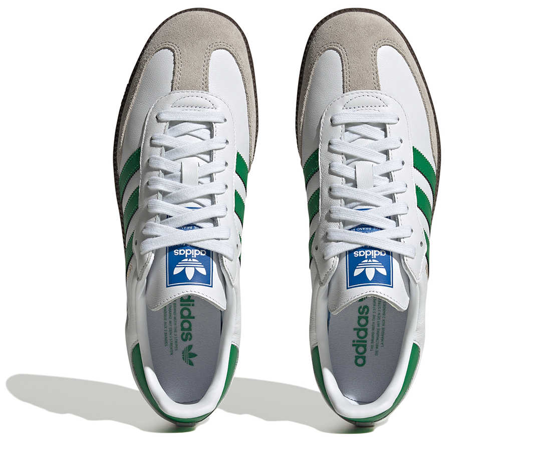 Adidas Samba OG Cloud White Green BR/VD - IG1024-124