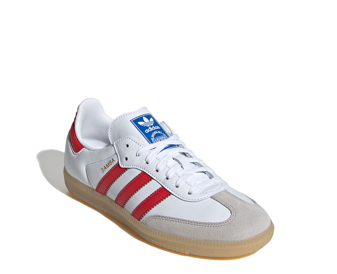 Adidas Samba OG White Collegiate Red BR/VM - JI4463-128