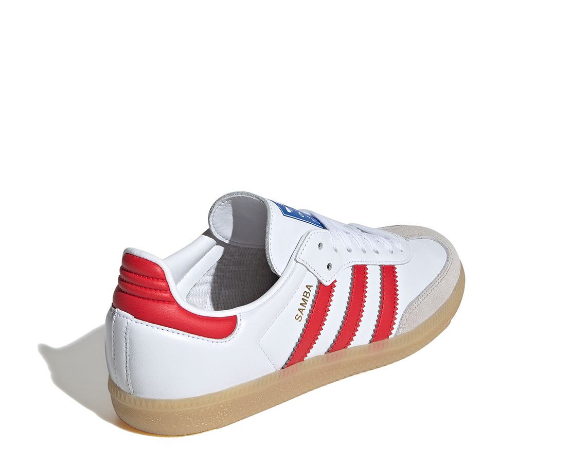 Adidas Samba OG White Collegiate Red BR/VM - JI4463-128