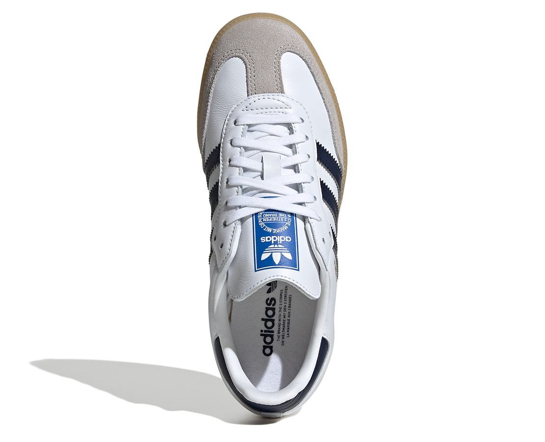 Adidas Samba OG White Collegiate Navy BR/MAR - JI4464-115