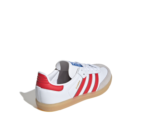 Adidas Samba OG EL White Collegiate Red BR/VM - JI4465-128