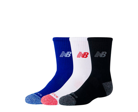 New Balance Active Crew Socks Pack 3 Youth MULTICOLOR - LAS35126-AS-898