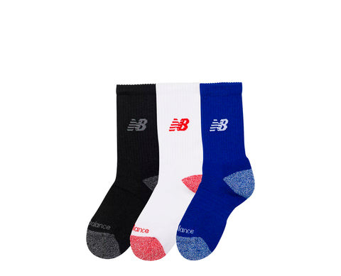 New Balance Active Crew Socks Pack 3 Youth MULTICOLOR - LAS35126-AS-898