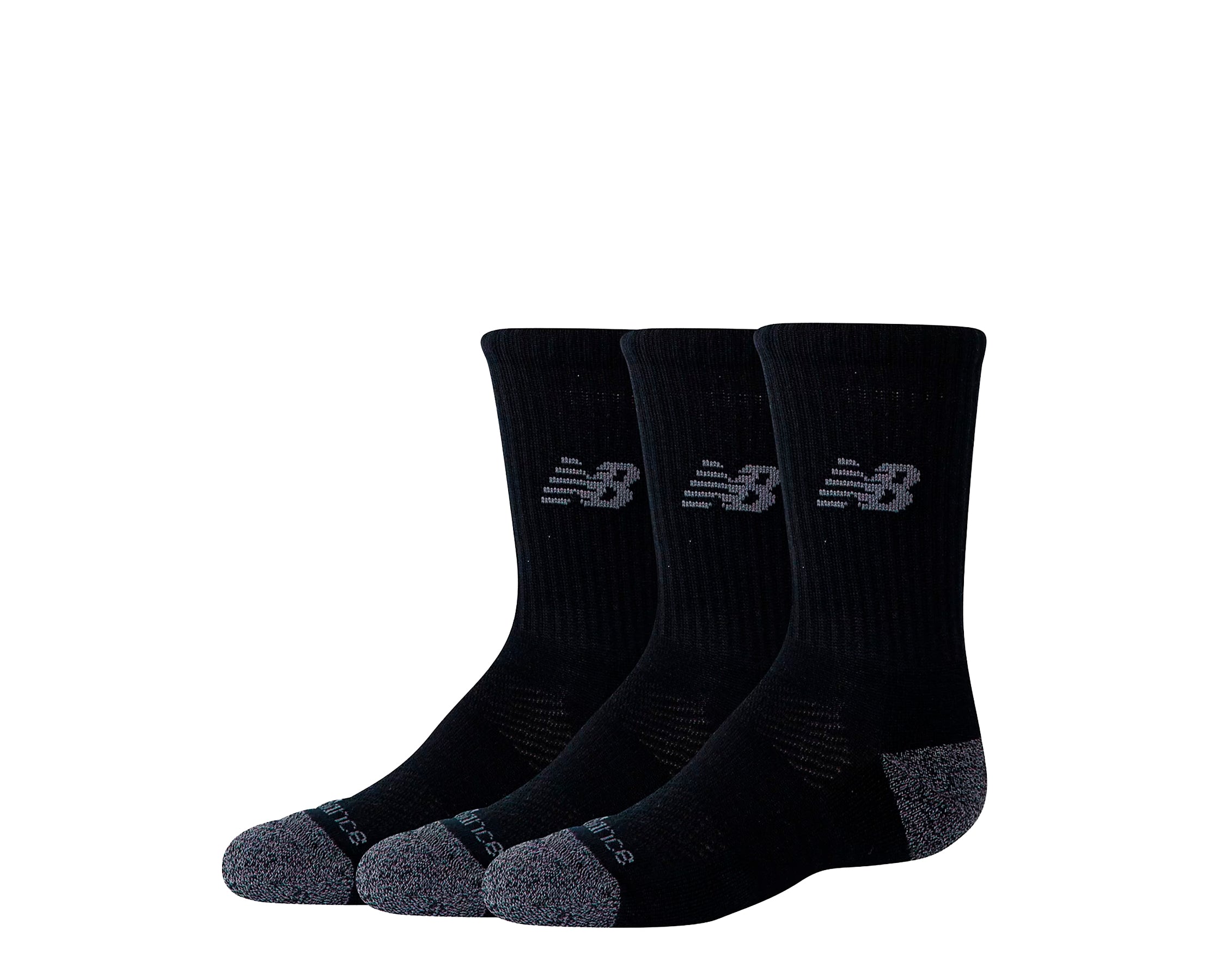 New Balance Active Crew Socks Pack 3 Youth PR - LAS35126-BK-240