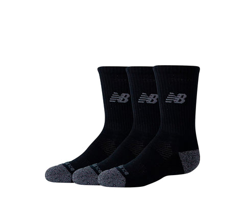 New Balance Active Crew Socks Pack 3 Youth PR - LAS35126-BK-240