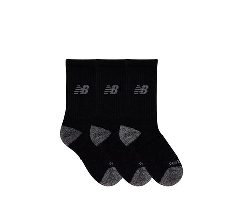 New Balance Active Crew Socks Pack 3 Youth PR - LAS35126-BK-240