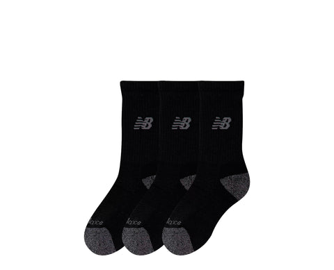 New Balance Active Crew Socks Pack 3 Youth PR - LAS35126-BK-240