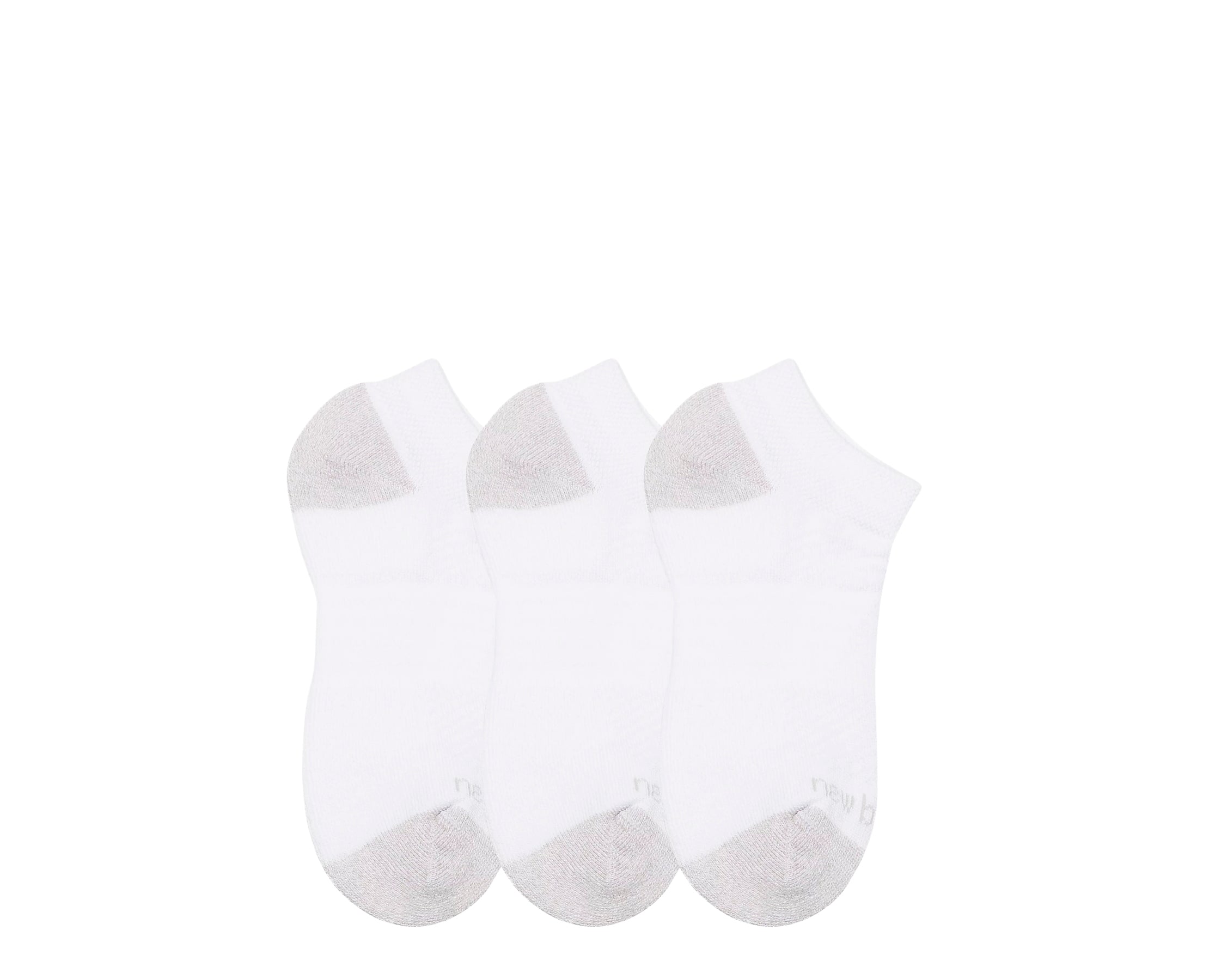 New Balance Active No Show Socks Pack 3 Youth BR - LAS35130-WT-90
