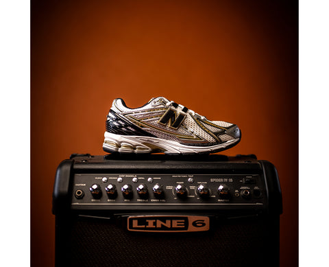 New Balace 1906 Metallic Silver Gold