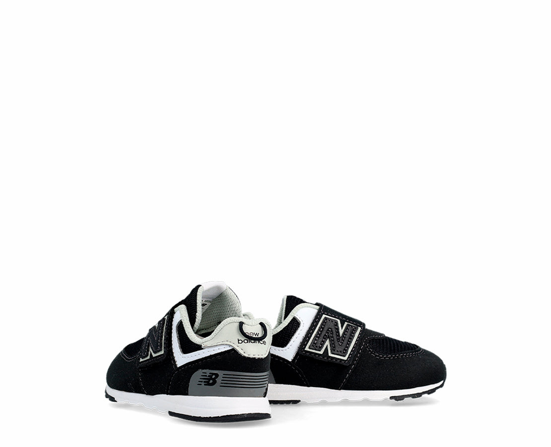 New Balance 574 Black & Silver Metallic PR/BR - NW574BK-249