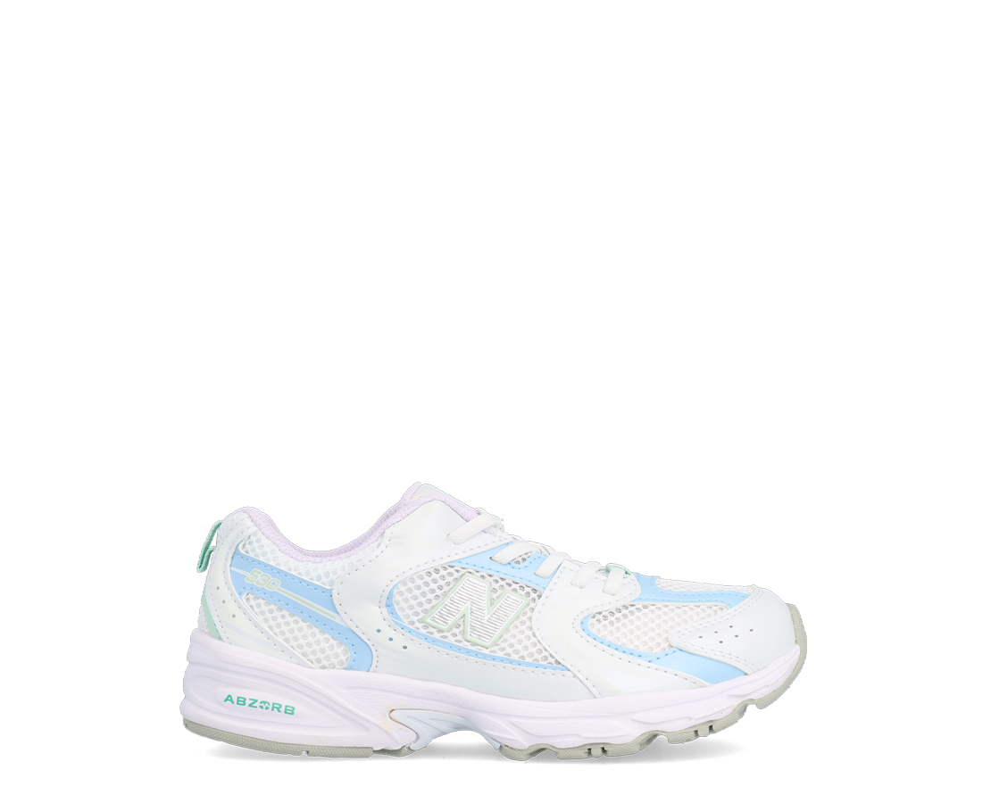 New Balance 530 White Light Chrome Blue BR/AZBE - PZ530PC-101