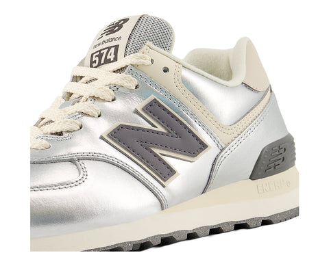 New Balance 574 Metalic Silver PRAT/BJ - WL574MLG-1232