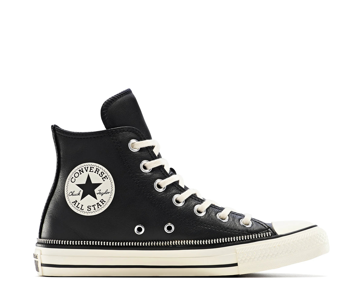 Sapatilhas Converse Chuck Taylor Leather Zipper Rand Hi Preto — perfil exterior | A20199C