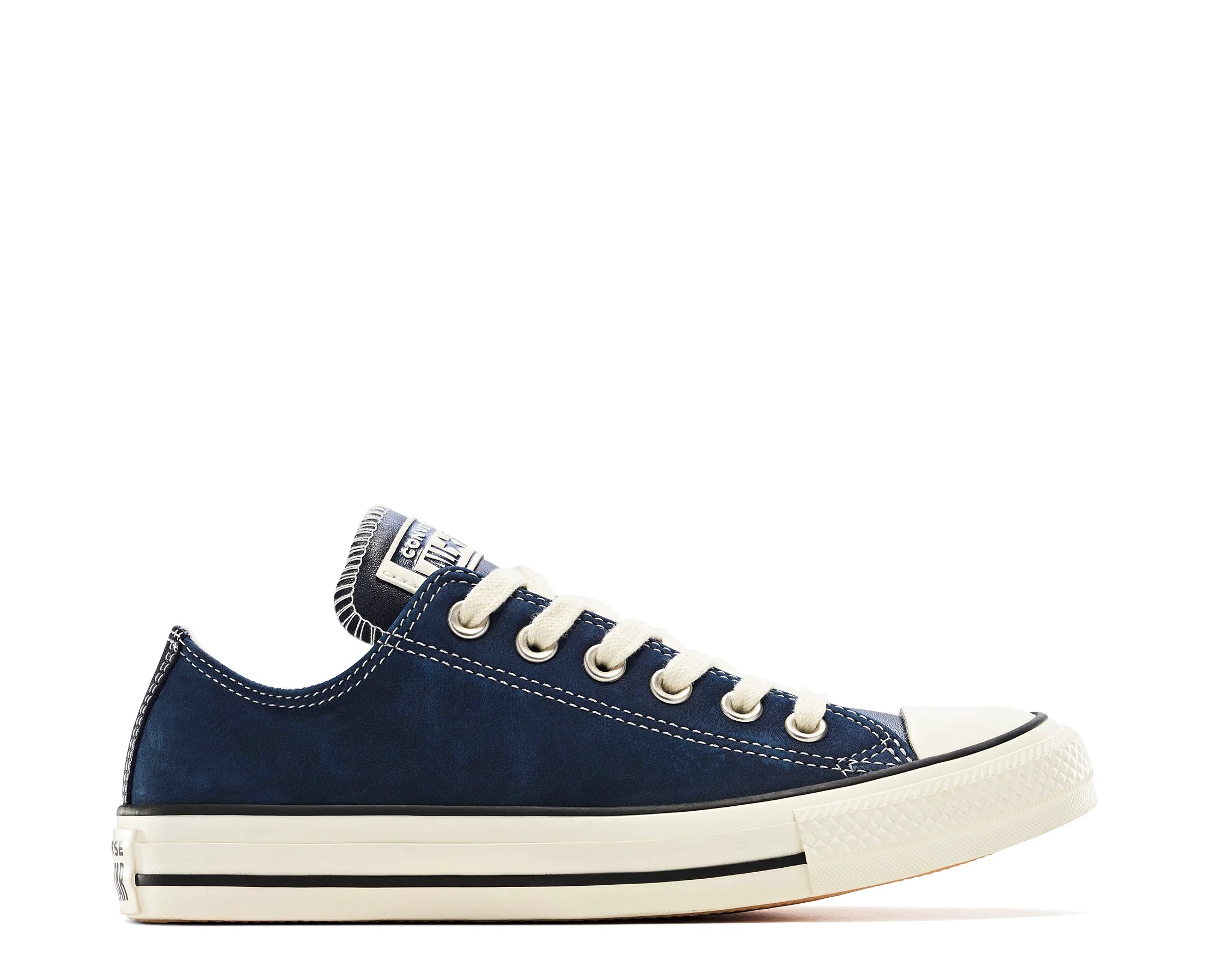 Sapatilhas Converse Chuck Taylor Elevated Leather Ox Preto — perfil exterior | A24187C
