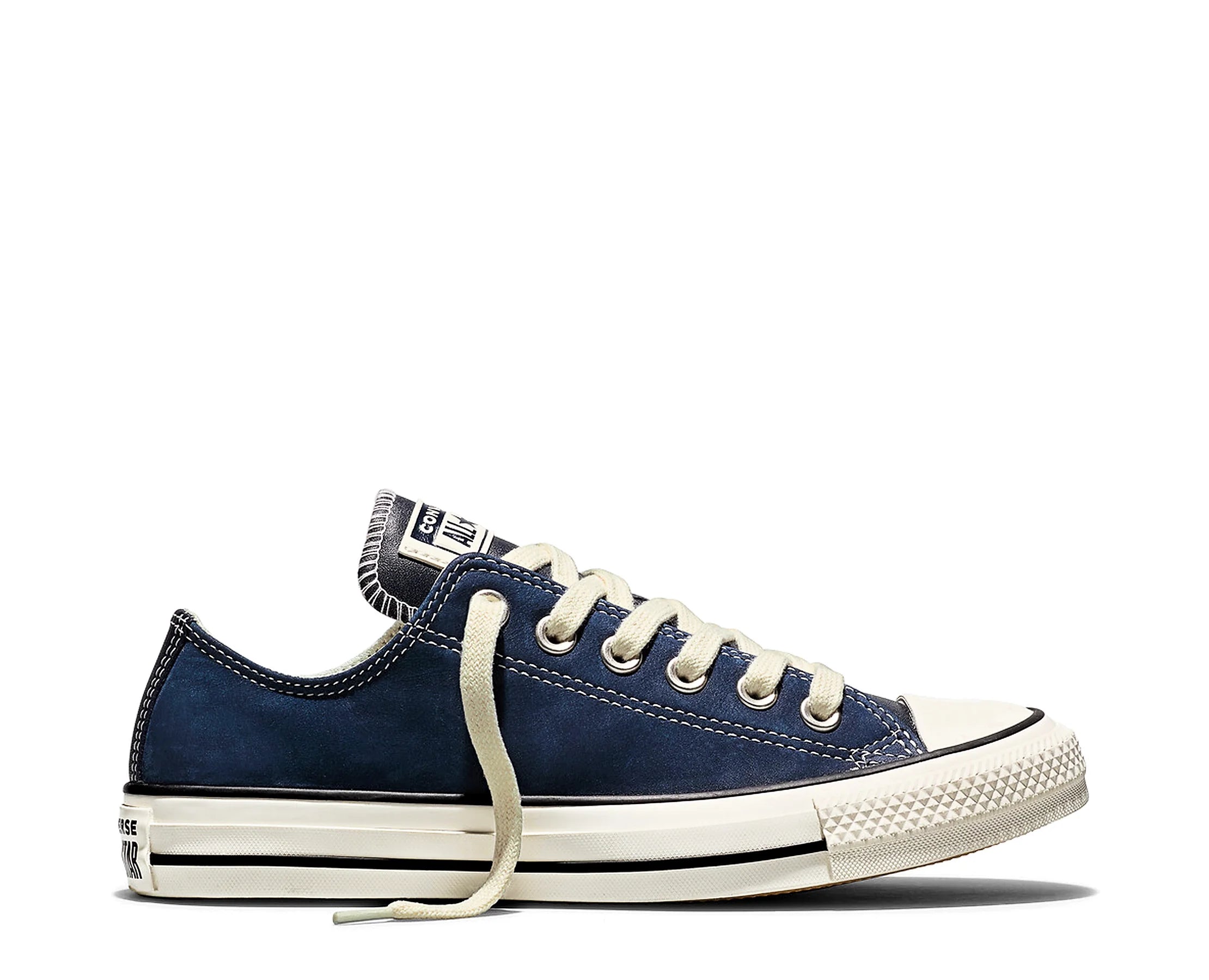 Sapatilhas Converse Chuck Taylor Elevated Leather Ox Azul-marinho — perfil exterior | A24187C