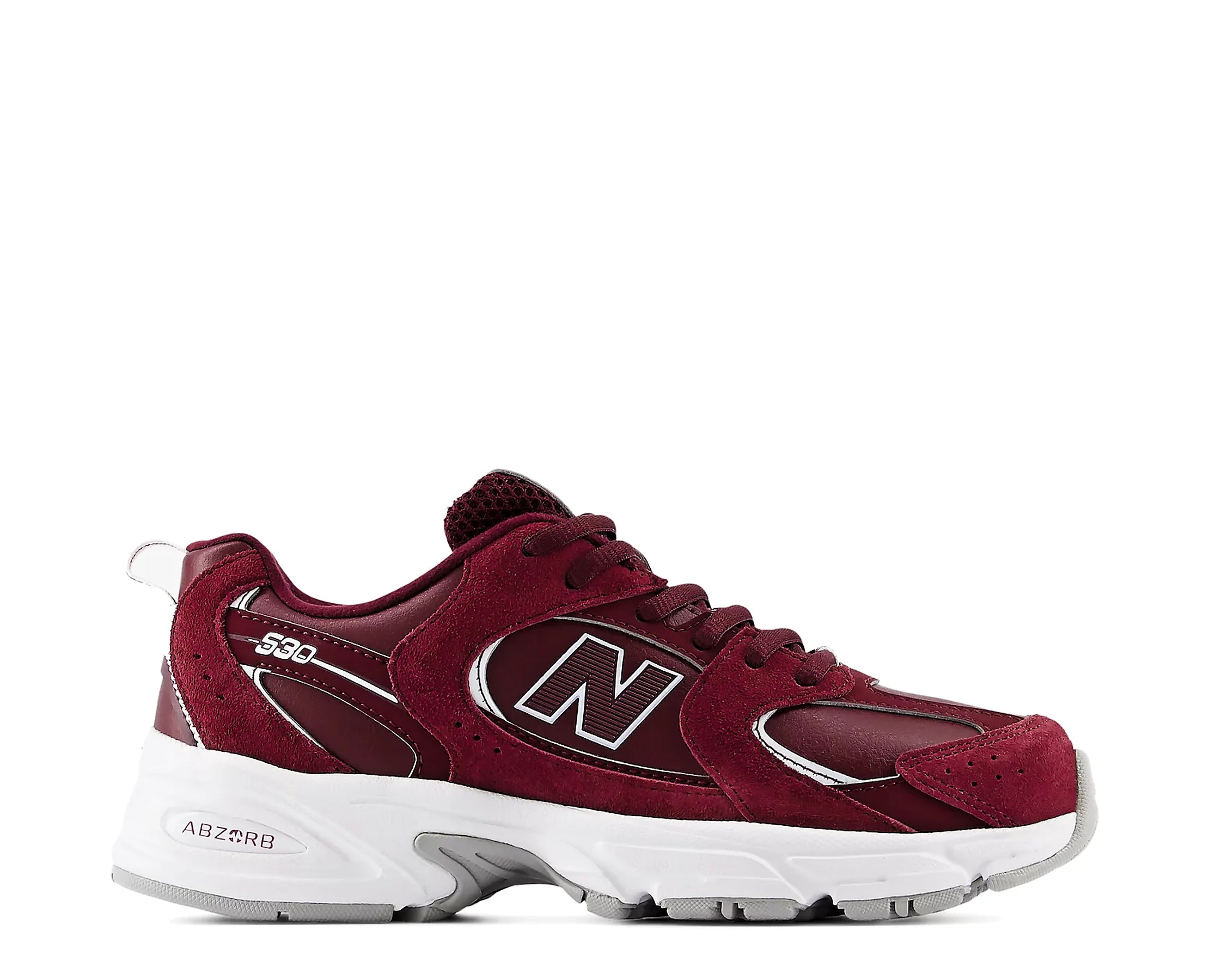 Sapatilhas New Balance 530 Bordeaux — perfil exterior | G53086M