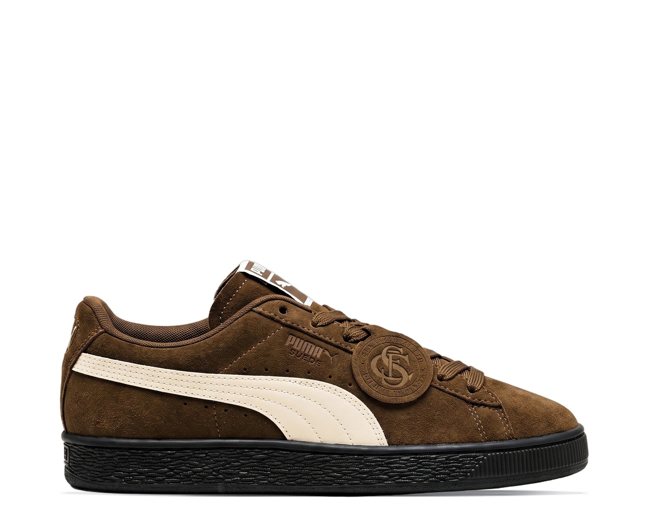 Sapatilhas Puma Suede Charles F. Stead VI Castanho — vista lateral | 408464-04