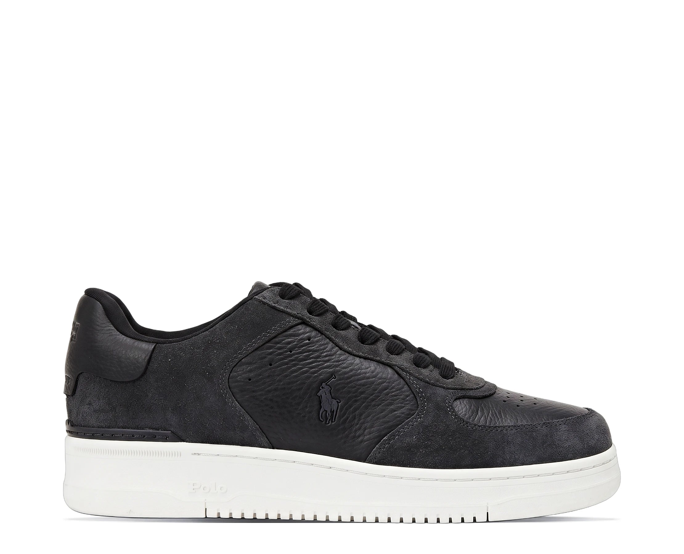 Sapatilhas Ralph Lauren Masters Court Preto — vista lateral | 809P15491004