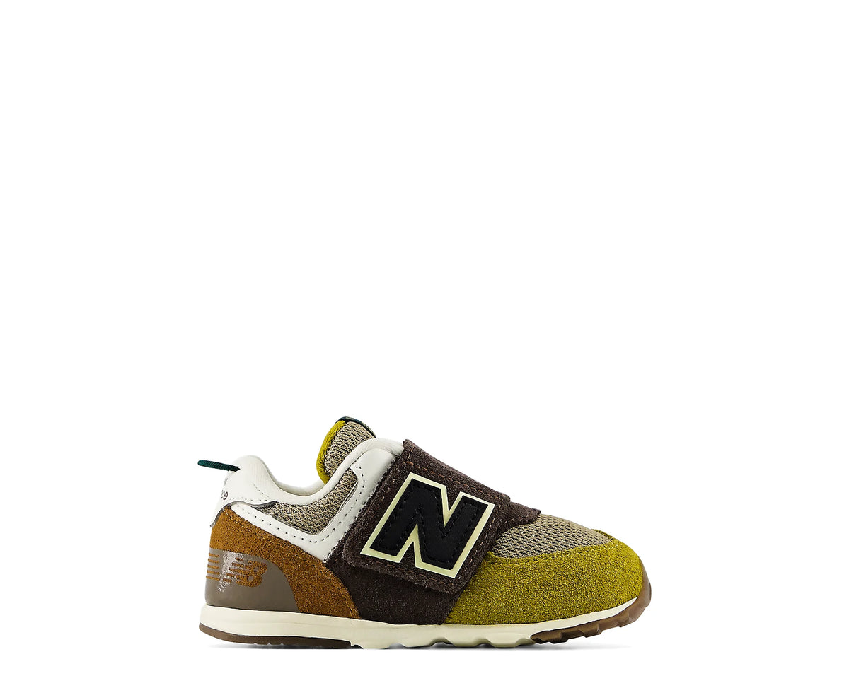 Sapatilhas New Balance 574 Verde/Castanho — perfil exterior | I5749U4