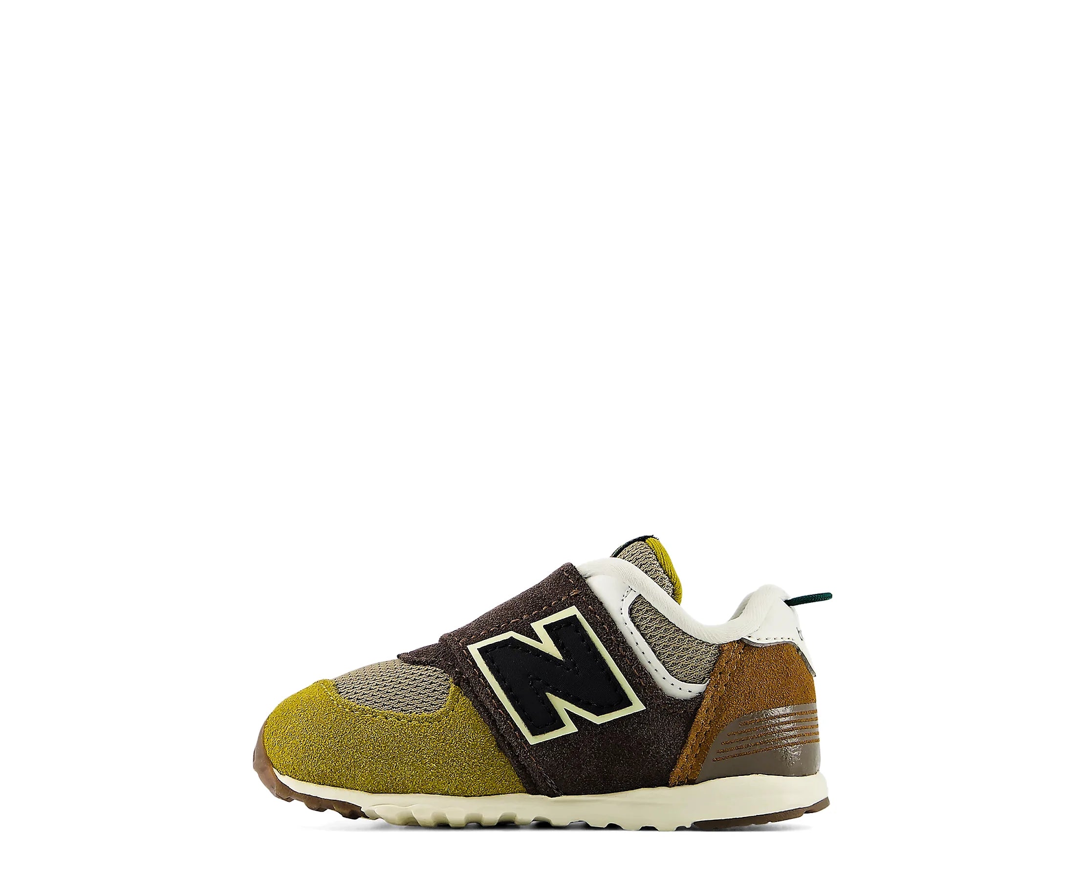 Sapatilhas New Balance 574 Verde/Castanho — perfil exterior | I5749U4