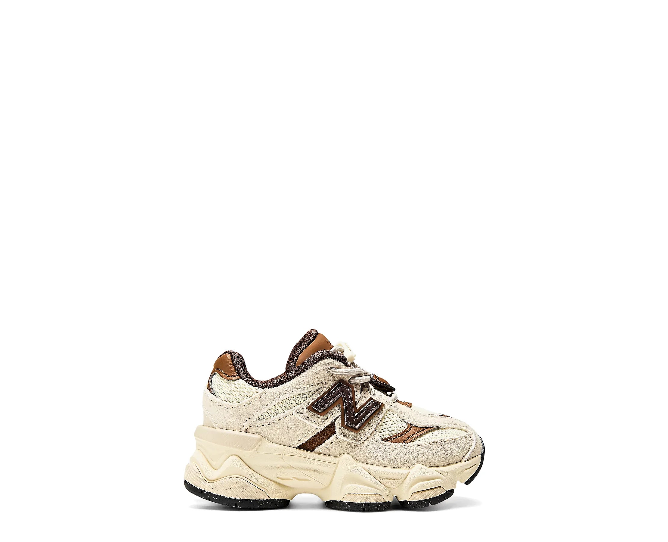 Sapatilhas New Balance 9060 Bege/Castanho — perfil exterior | I90602Y4