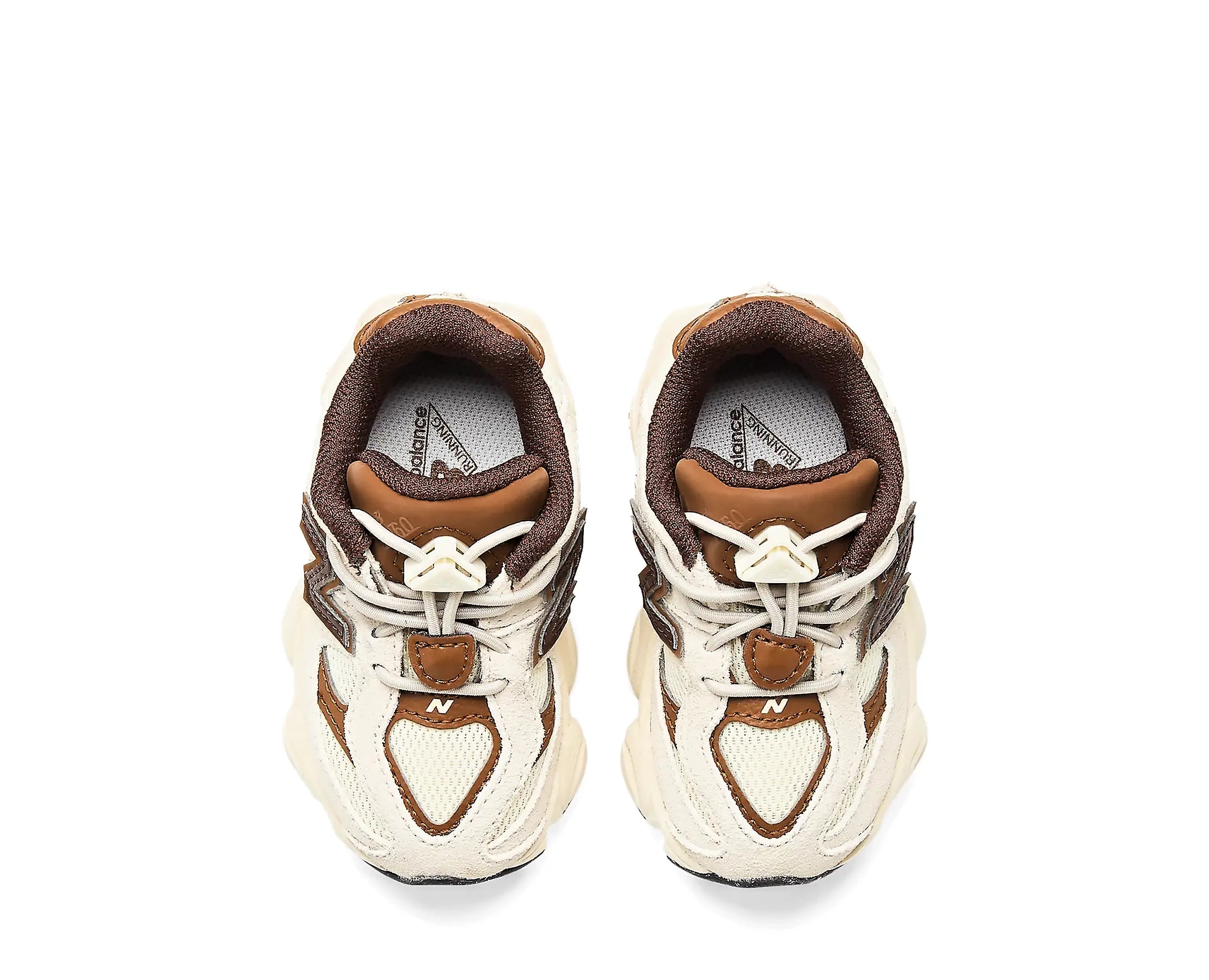 Sapatilhas New Balance 9060 Bege/Castanho — vista de topo | I90602Y4
