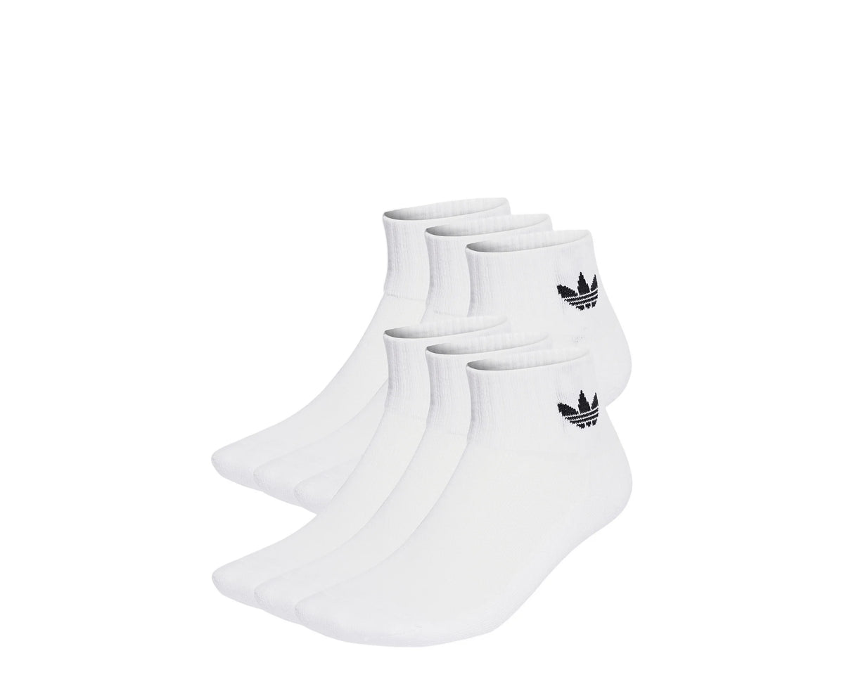 Adidas Mid Ankle Socks 6P Branco — par | IJ5627