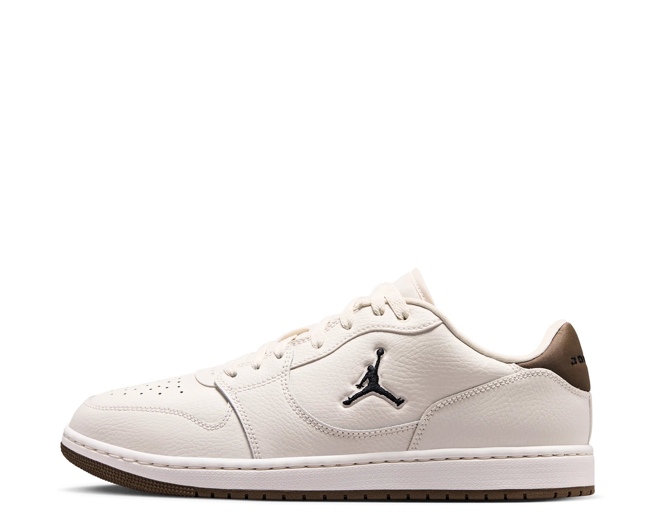 Sapatilhas Nike Jordan Court Connect Low Branco — perfil interior | IQ5698-004