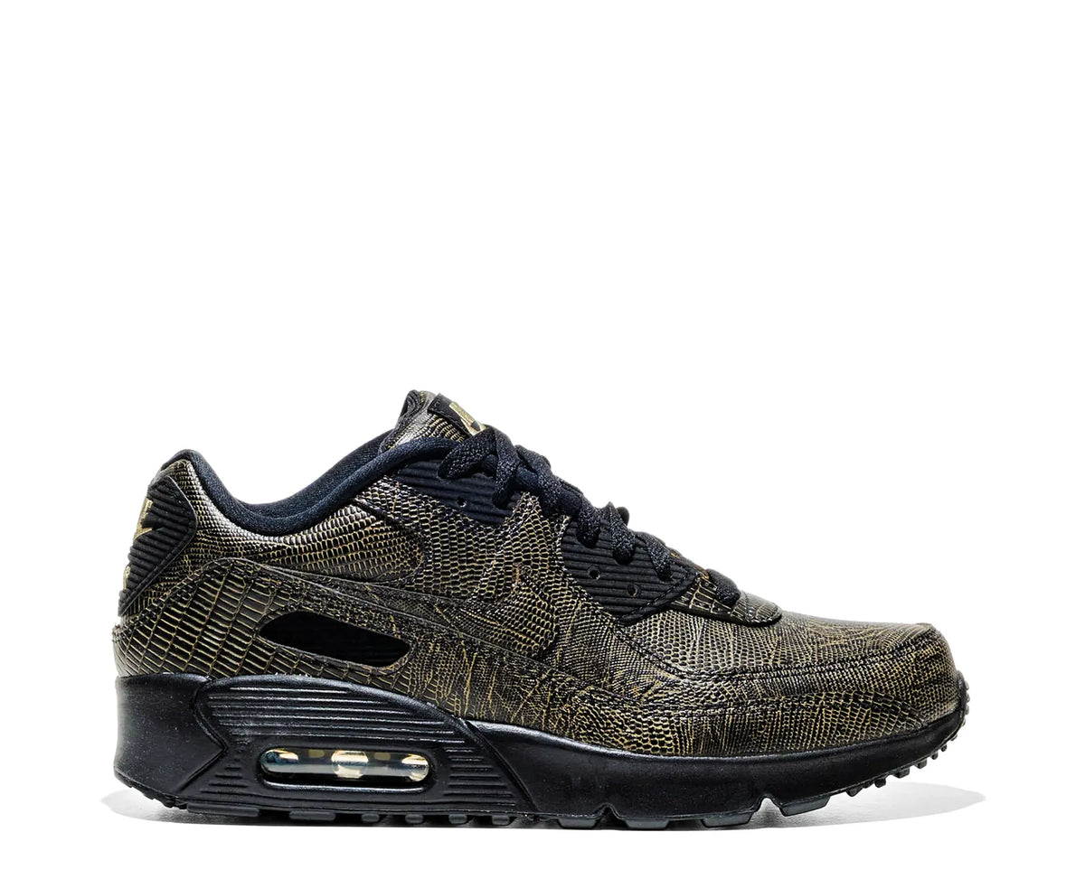 Sapatilhas Nike Air Max 90 Tech Black Gold Reptile — perfil exterior | IR1809-001