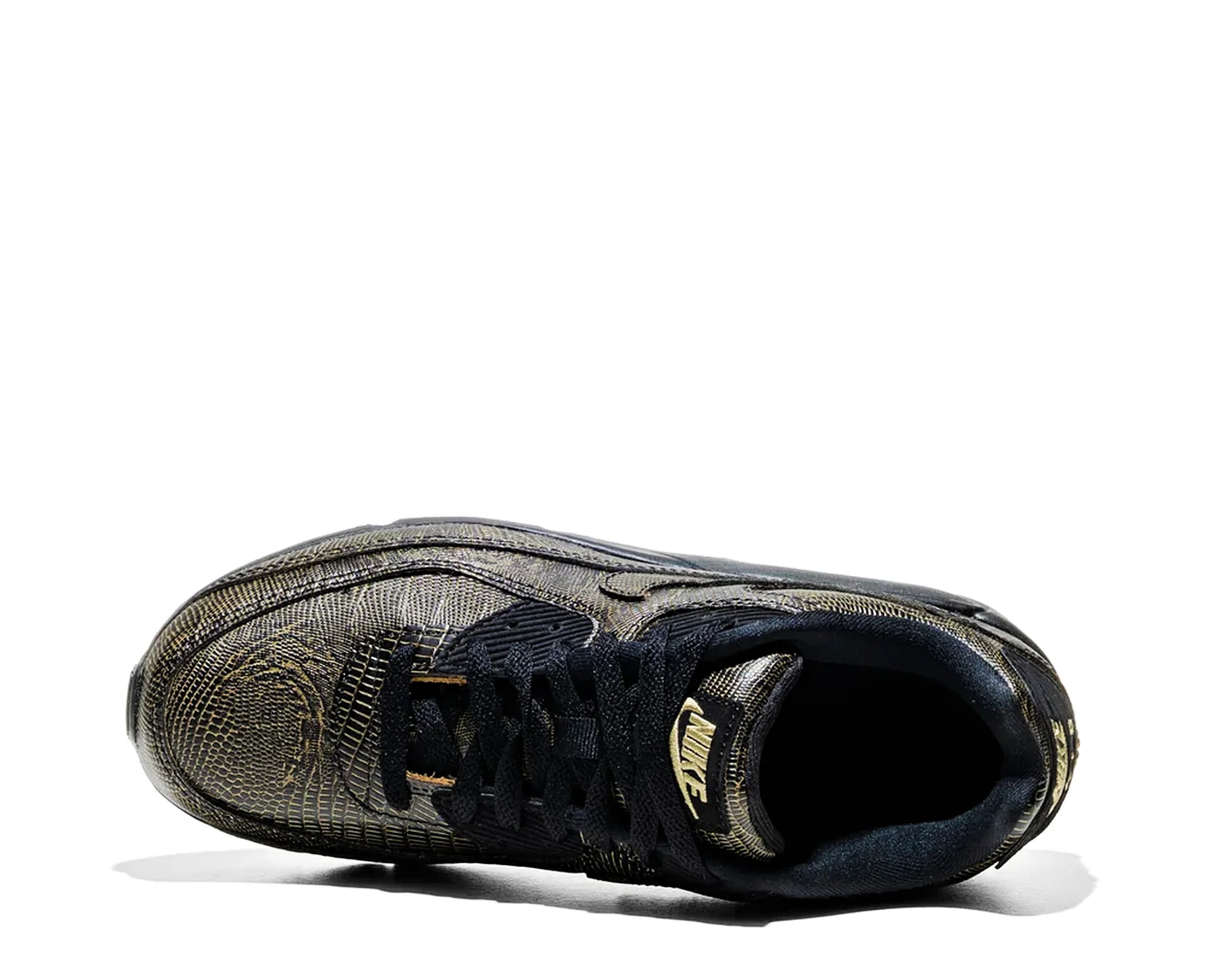 Sapatilhas Nike Air Max 90 Tech Black Gold Reptile — vista de topo | IR1809-001