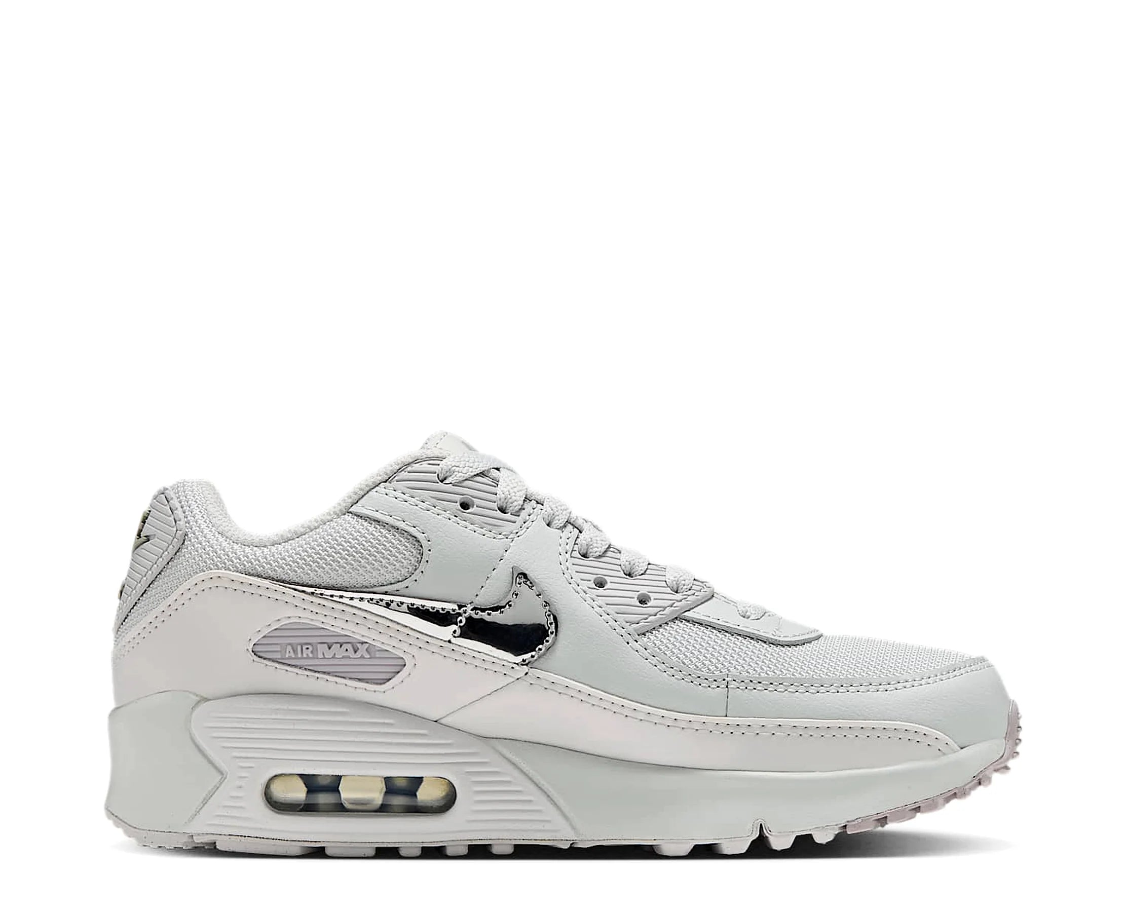 Sapatilhas Nike Air Max 90 Shine Cinzento — perfil exterior | IX6382-002