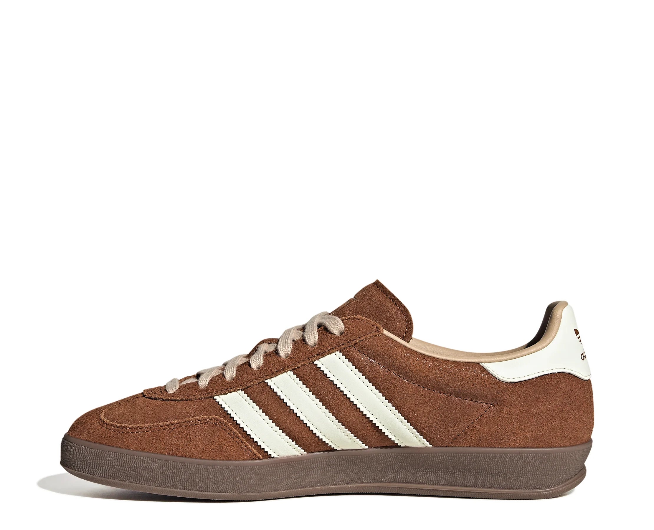 Sapatilhas Adidas Gazelle Indoor Castanho — perfil interior | KH9705