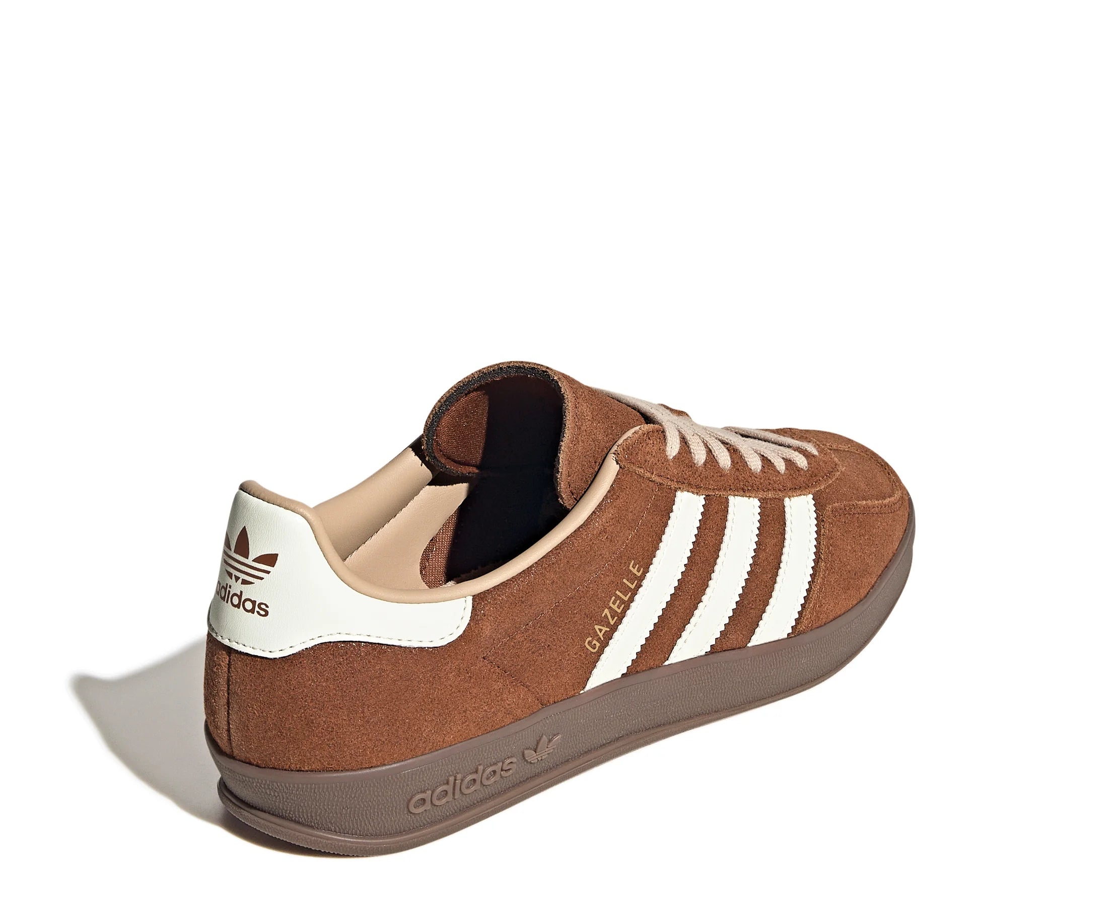 Sapatilhas Adidas Gazelle Indoor Castanho — traseira | KH9705