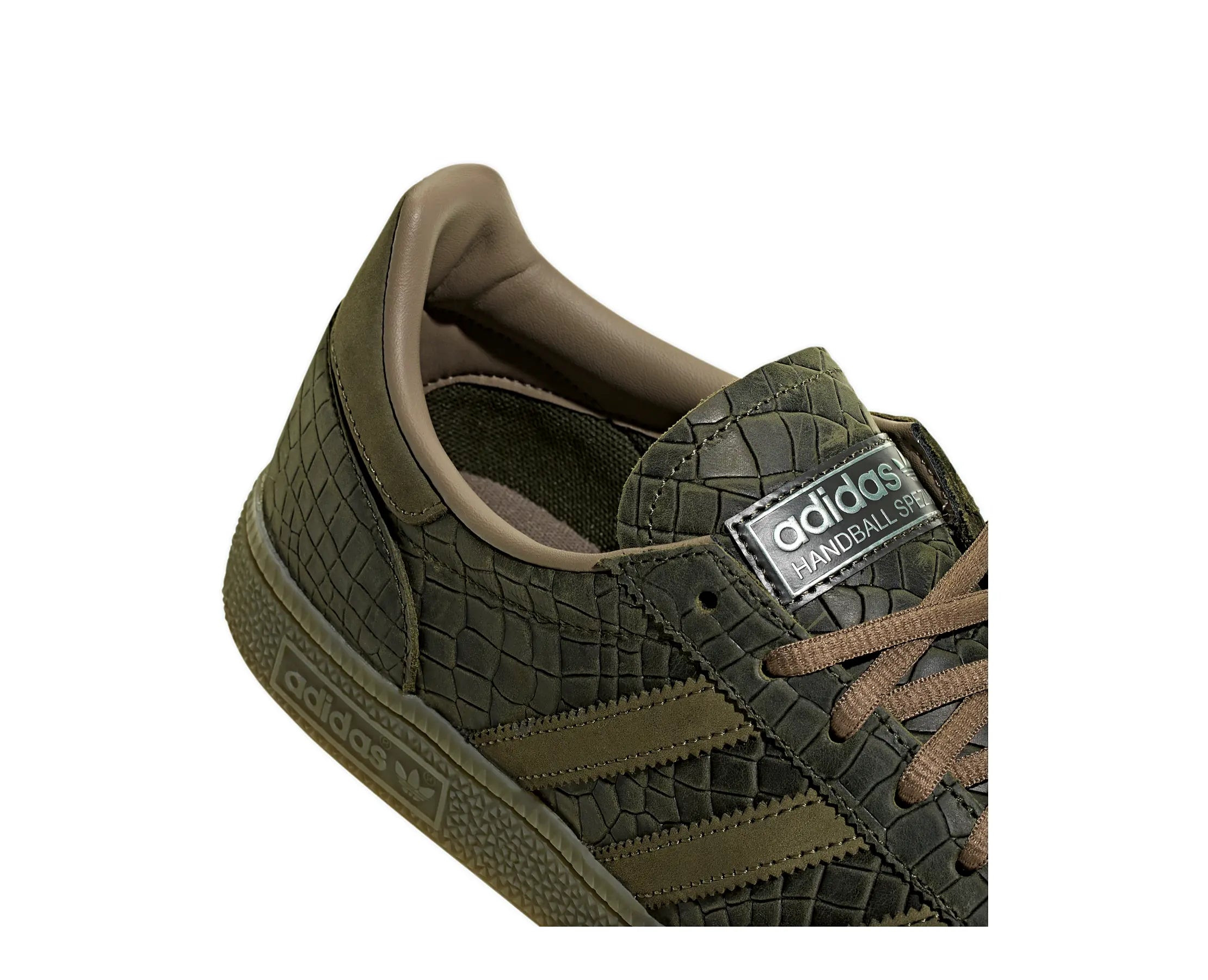 Sapatilhas Adidas Handball Spezial Verde Croco — detalhe | KJ9964