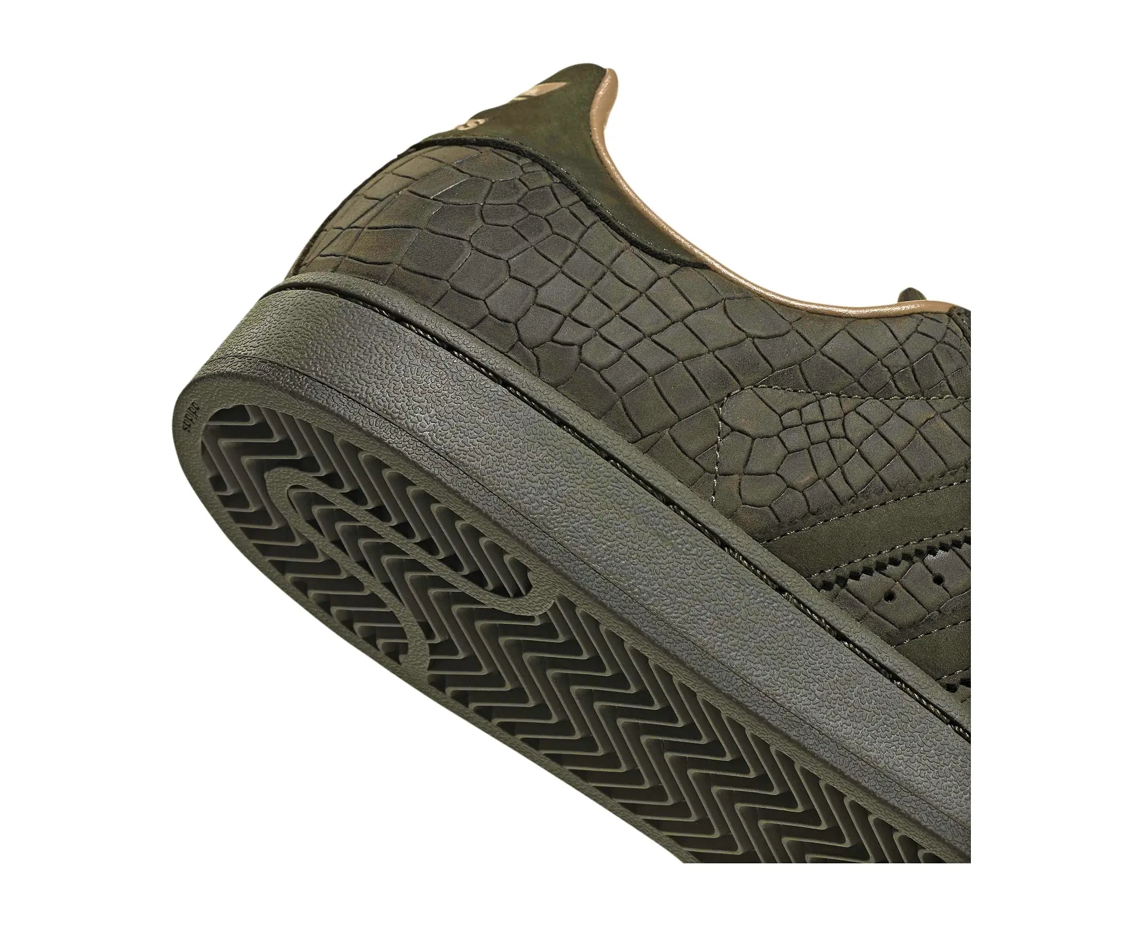 Sapatilhas Adidas Superstar II Verde — detalhe | KK4752