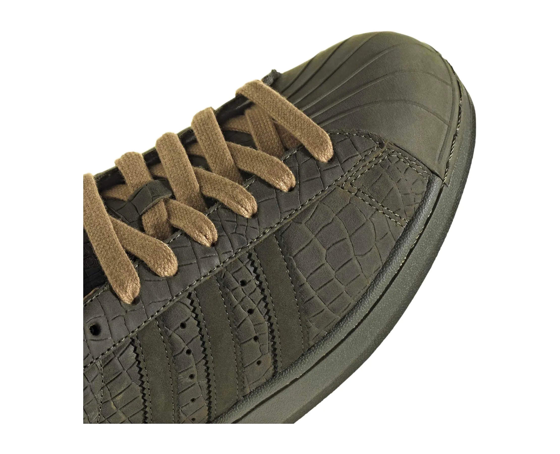 Sapatilhas Adidas Superstar II Verde — detalhe | KK4752