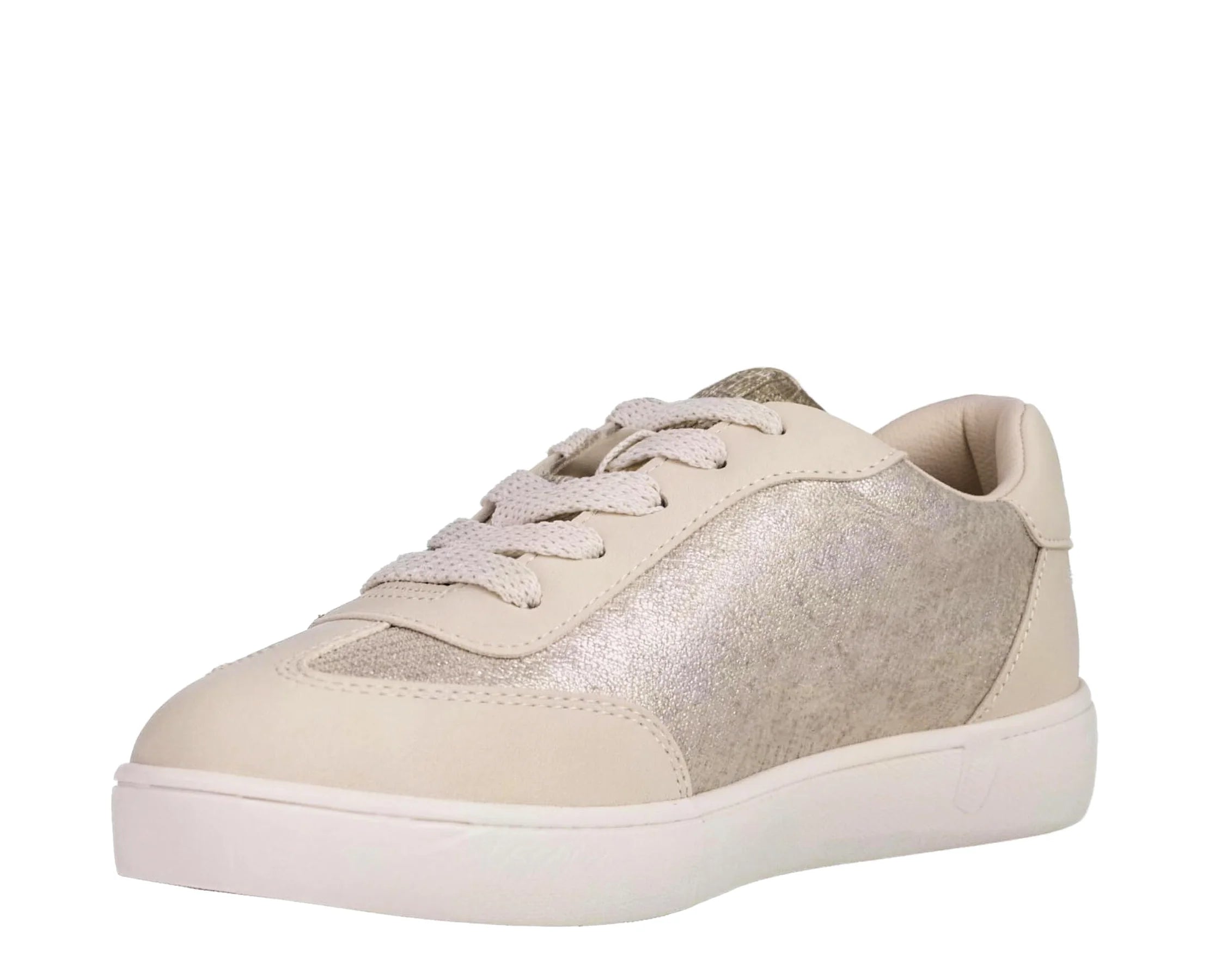 Sapatilhas Michael Kors Jem Scotty Charm Bege — perfil exterior | MK03815258